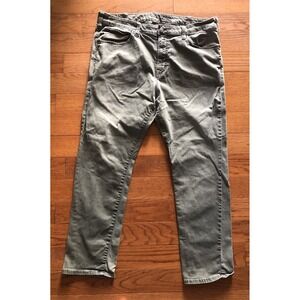 American Eagle  Active Flex Stretch 5 Pocket Gray Jeans Men 38x30 Measured 38x29